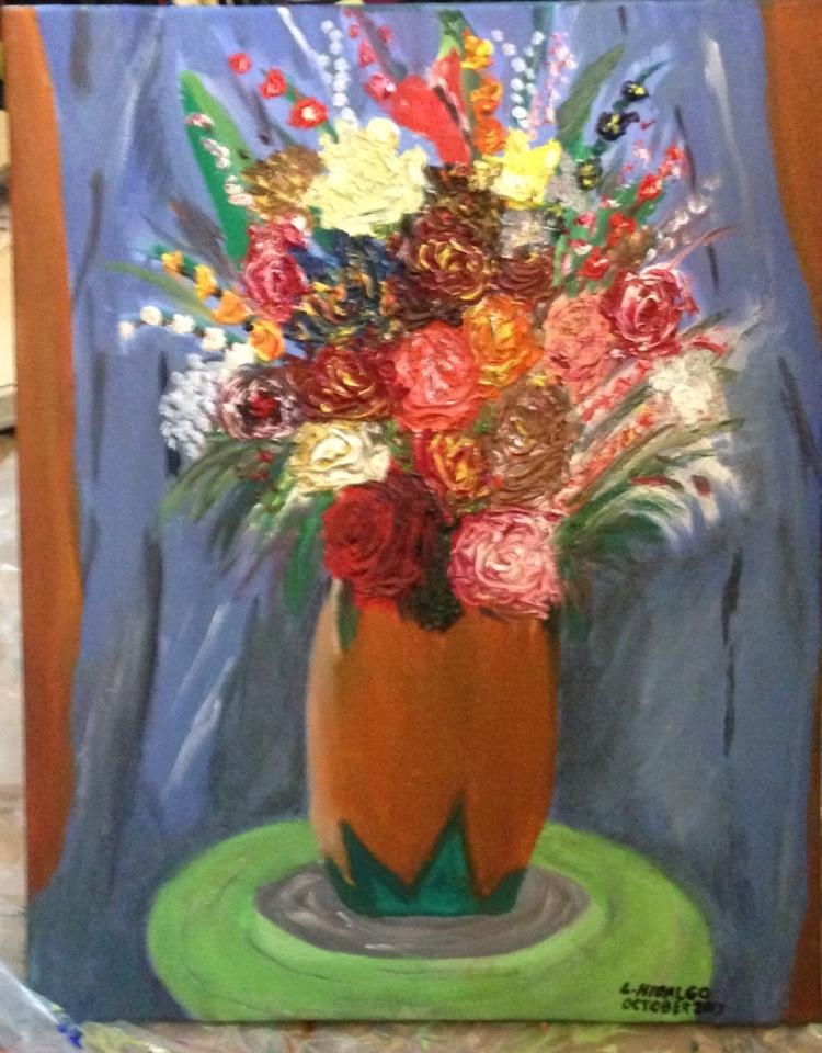 Floral Painting by Lodela Hidalgo