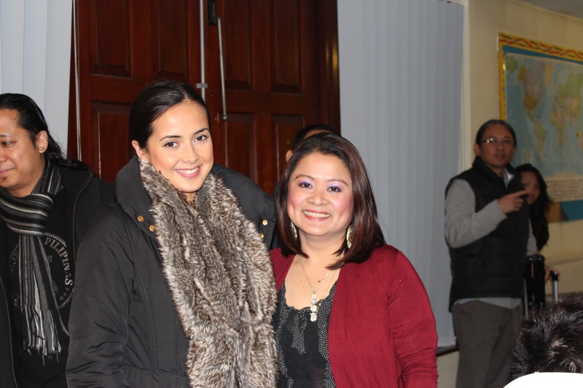 Our special guest, Ms Rebecca Grant with Lodela Hidalgo, one of the Pinoy Night 2 key organisers.