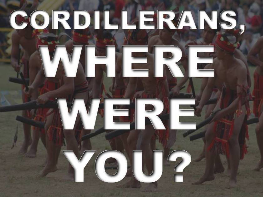 CORDILLERANS, WHERE WERE YOU
