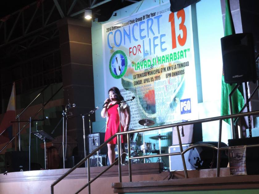 TCC Trustee, Judith Angog at our Concert for Life 13